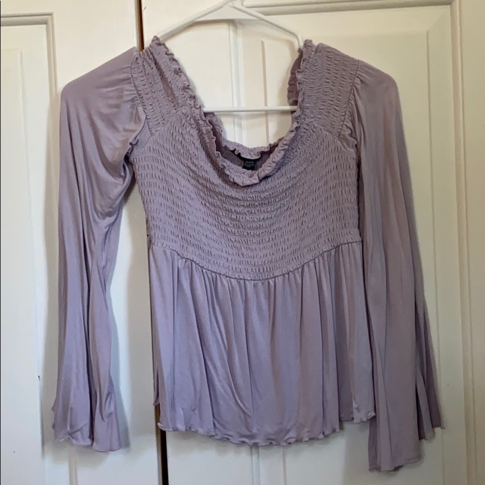 off the shoulder shirt
